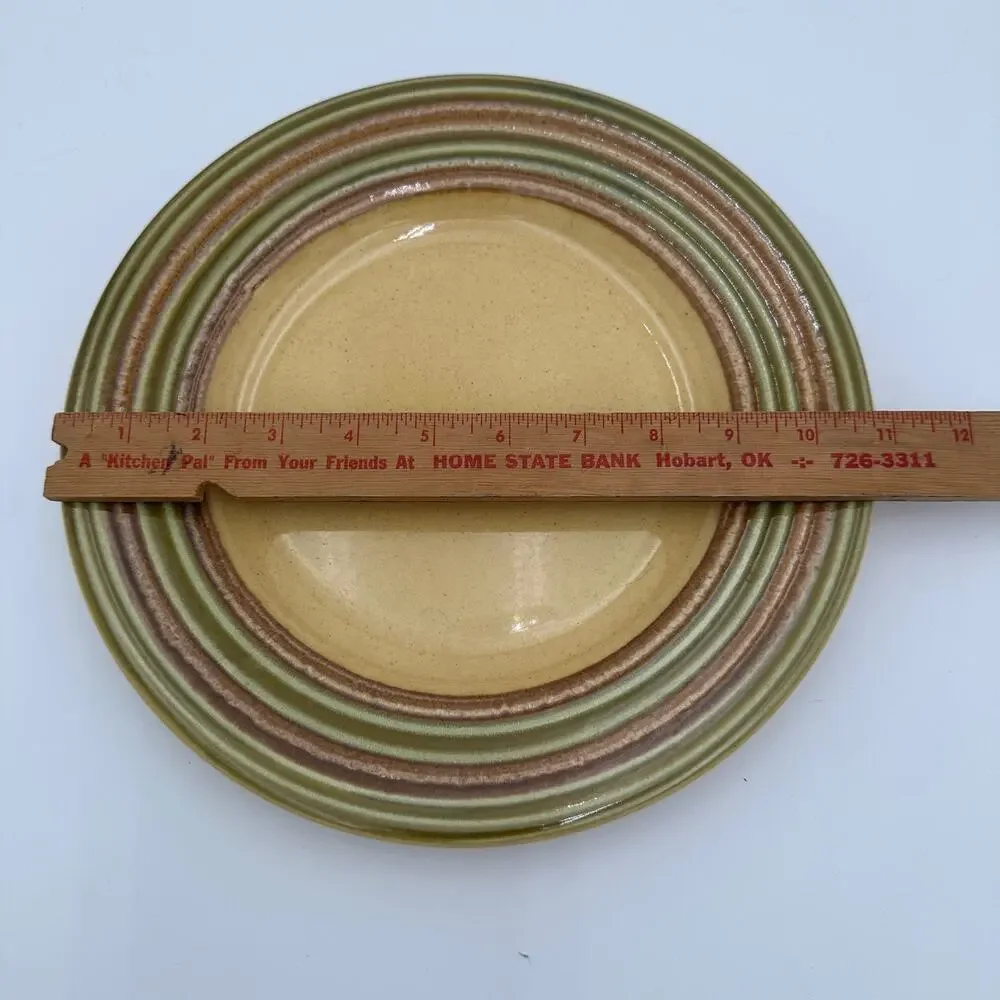 Vintage Pier 1 Dinner Plates Triana Pattern 11 inch Set of 2 Italy